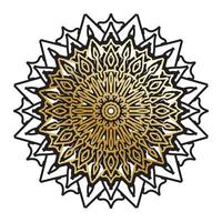 Vector round abstract circle. Luxury Mandala style.