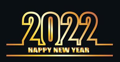 Happy new year 2022, christmas holiday, web banner for advertising - Vector