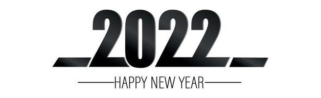 Happy new year 2022, christmas holiday, web banner for advertising - Vector