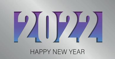 Feliz año nuevo 2022, vacaciones de Navidad, banner web para publicidad - vector