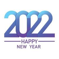 Happy new year 2022, christmas holiday, web banner for advertising - Vector