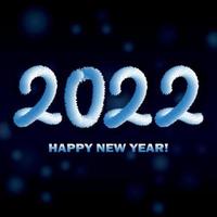 Happy new year 2022, christmas holiday, web banner - Vector