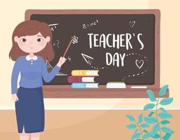 teacher day celebration vector