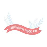 dia internacional de las enfermeras vector