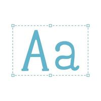 design font letter vector