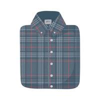 camisa doblada masculina vector