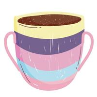 mug with handles vector