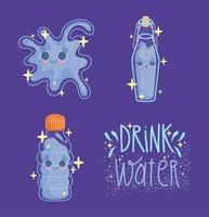 water icon set vector