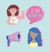 girl power set vector