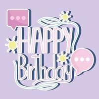 happy birthday background vector