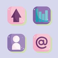 social media icons vector