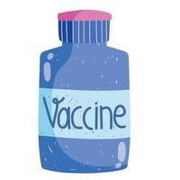 vial de botella de vacuna vector