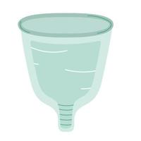 rubber menstrual cup vector