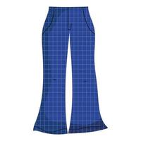 female jeans with squares vector