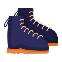 hiking boots accessory vector