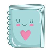 cute book cartoon vector