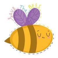 save bees animals vector