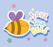 save the bees message vector
