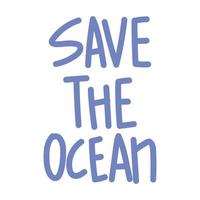 save the ocean vector