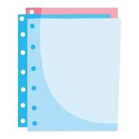 sheet papers blank vector