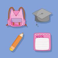 set of school vector