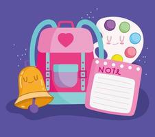 school education accessories vector