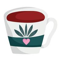 coffee cup aroma vector