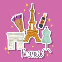 set of france country vector