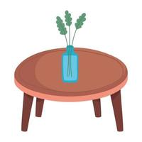 plant in the table vector