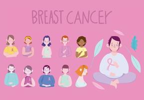 survivors breast cancer vector