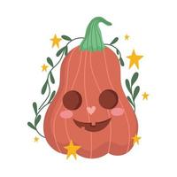 halloween cute pumpkin vector