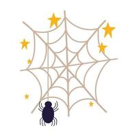 spider in the spiderweb vector