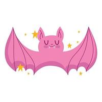 bat with open wings vector