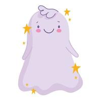 halloween cute ghost vector