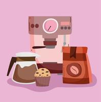 coffee shop machine vector