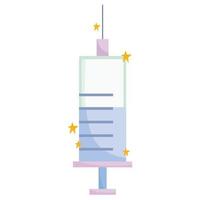medical syringe cartoon vector