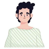 caucasian young man vector