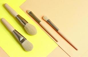 Beige professional accessory for make up photo