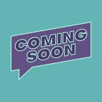 simple coming soon banner design template vector