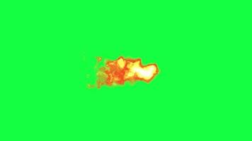 fire loop effect green screen video