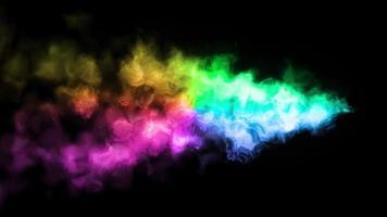 efecto de bucle de llama de arco iris