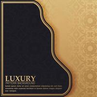 Elegant pattern style dark background vector