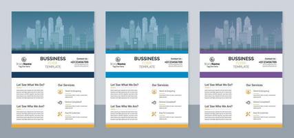 folleto de negocios corporativos creativos, diseño de plantilla de informe anual vector