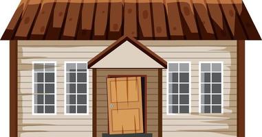 Abandoned house on white background vector