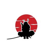 Ninja samurai assassin, Vector illustration eps.10