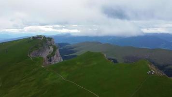 Flying over the Seceda mountains video