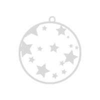 ball christmas decoration line style icon vector