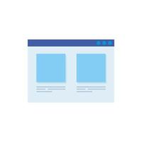 web page template isolated icon vector