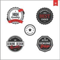 Set of retro design badges vector