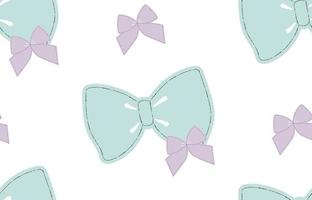 Pretty Bows Seamless Pattern Child Clothing Vector Pattern